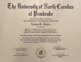 北卡罗来纳大学彭布罗克分校文凭，UNC Pembroke Diploma